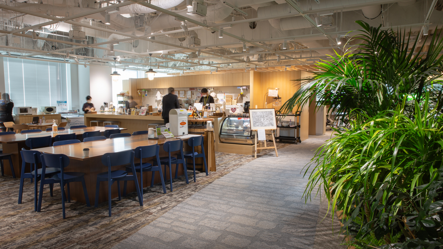 本社神谷町社内カフェの外観